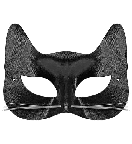 e-carnavalskleding-SYK Zwart katten oogmasker