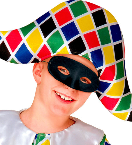 e-carnavalskleding-SYK Zwart oogmasker Domino zorro