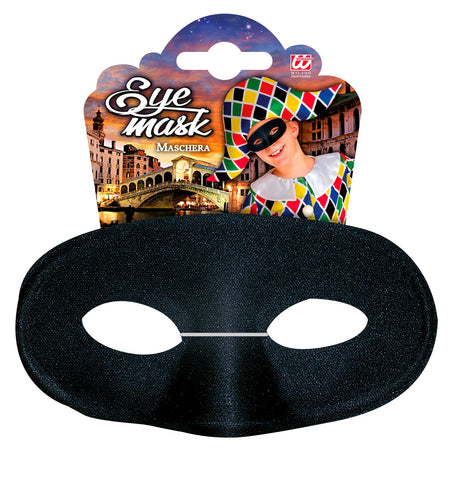 e-carnavalskleding-SYK Zwart oogmasker Domino zorro