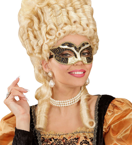 e-carnavalskleding-SYK Zwart Oogmaskers Venetiaans