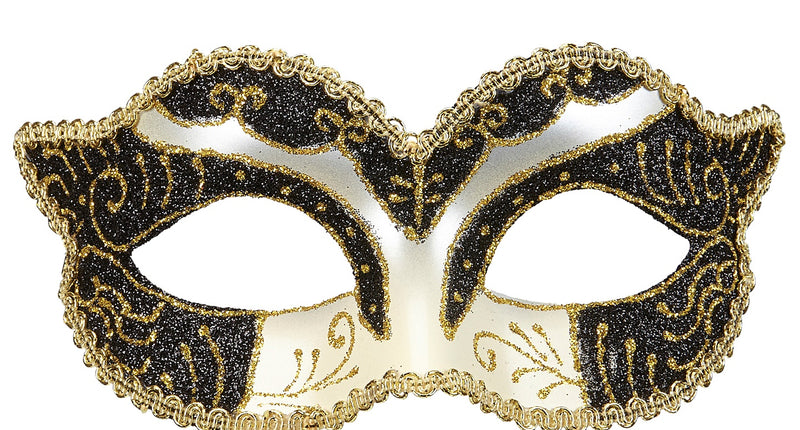 e-carnavalskleding-SYK Zwart Oogmaskers Venetiaans