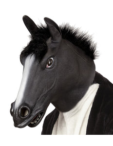 e-carnavalskleding-SYK Zwart paarden masker voor party's