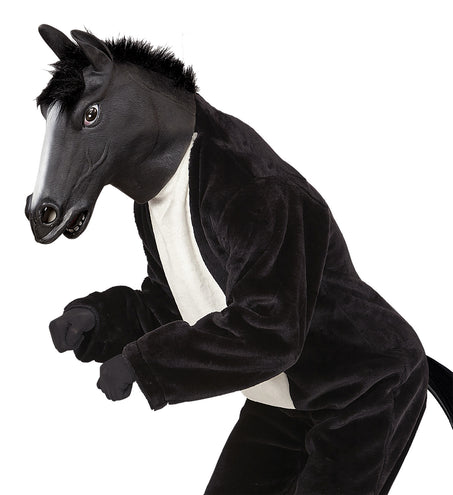 e-carnavalskleding-SYK Zwart paarden masker voor party's