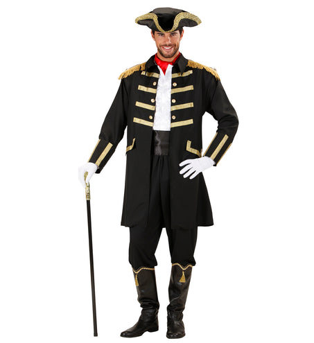 e-carnavalskleding-SYK Zwart piraten kostuum Gustaf heren
