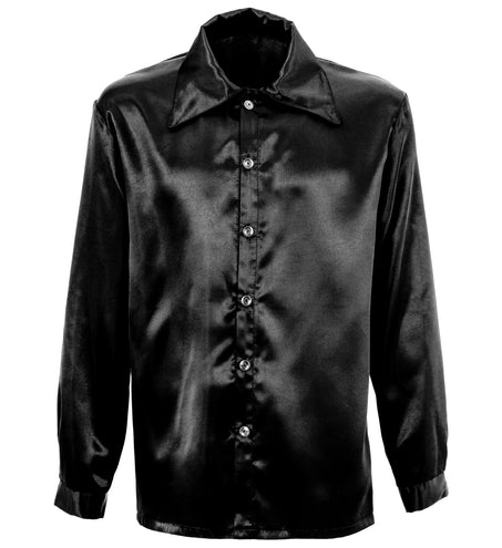 e-carnavalskleding-SYK Zwarte blouse disco Bart heren