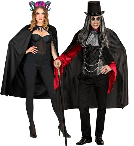 e-carnavalskleding-SYK Zwarte Cape 110Cm