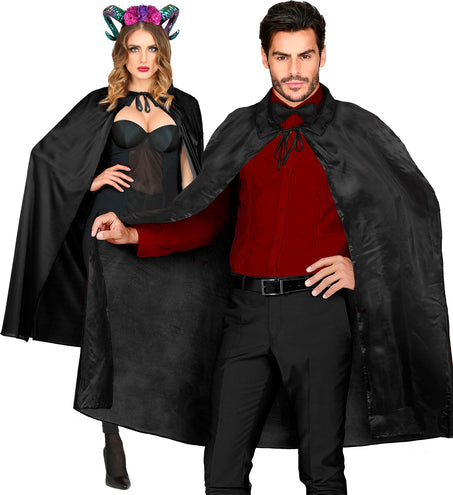 e-carnavalskleding-SYK Zwarte Cape 110Cm