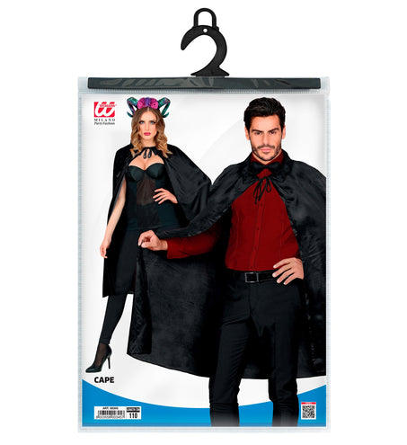 e-carnavalskleding-SYK Zwarte Cape 110Cm