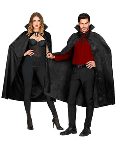 e-carnavalskleding-SYK Zwarte cape 130cm