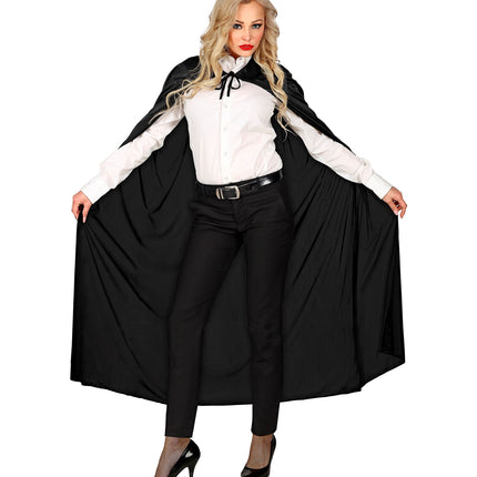 e-carnavalskleding-SYK Zwarte Cape 136Cm