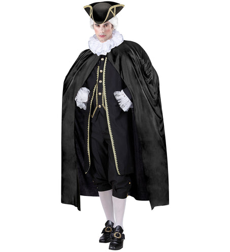 e-carnavalskleding-SYK Zwarte Cape 136Cm