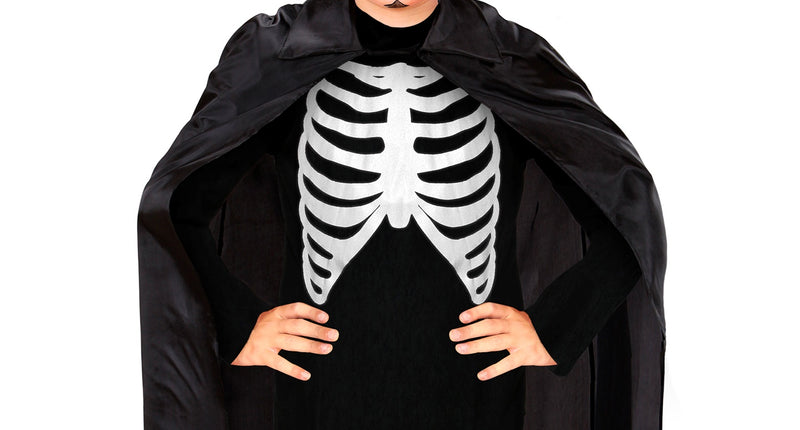 e-carnavalskleding-SYK Zwarte cape 90 cm kinderen