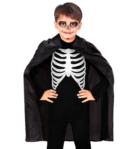 e-carnavalskleding-SYK Zwarte cape 90 cm kinderen