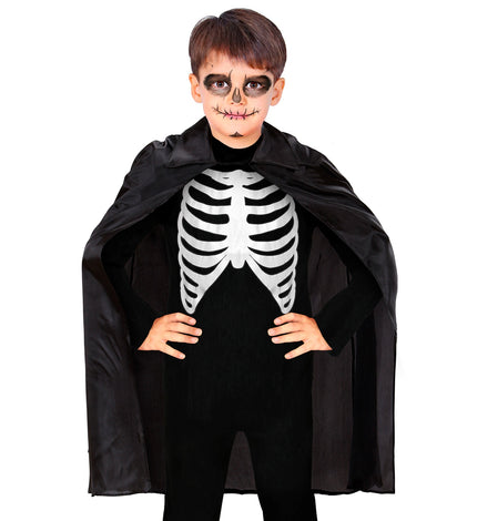 e-carnavalskleding-SYK Zwarte cape 90 cm kinderen