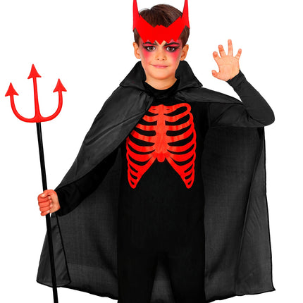 e-carnavalskleding-SYK Zwarte cape 90 cm kinderen