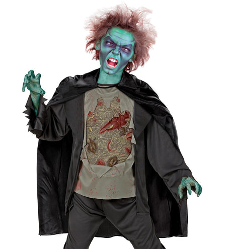 e-carnavalskleding-SYK Zwarte cape 90 cm kinderen