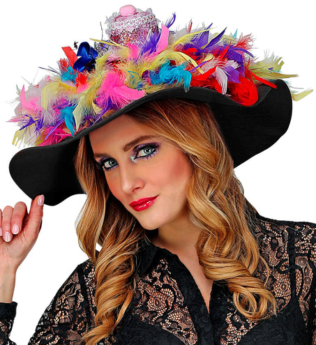 e-carnavalskleding-SYK Zwarte dames flaphoed