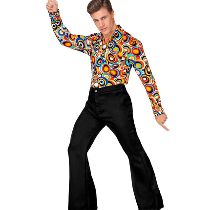 e-carnavalskleding-SYK Zwarte disco broek heren