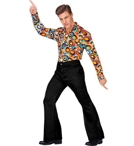 e-carnavalskleding-SYK Zwarte disco broek heren