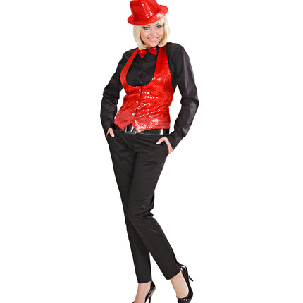 e-carnavalskleding-SYK Zwarte glitter riem