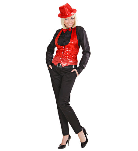 e-carnavalskleding-SYK Zwarte glitter riem