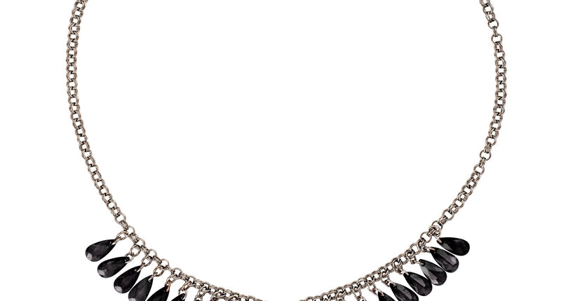 e-carnavalskleding-SYK Zwarte gothic ketting met kruis