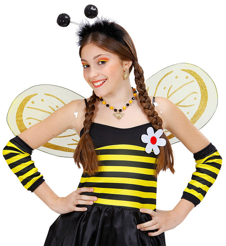 e-carnavalskleding-SYK Zwarte haarband tiara bollen Belly