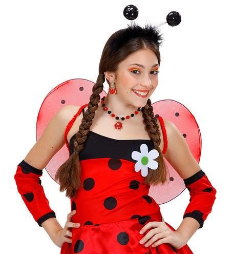 e-carnavalskleding-SYK Zwarte haarband tiara bollen Belly