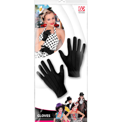 e-carnavalskleding-SYK zwarte handschoenen