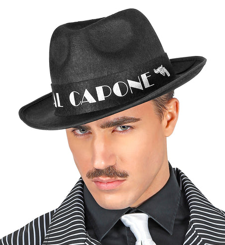 e-carnavalskleding-SYK Zwarte hoed Al Capone