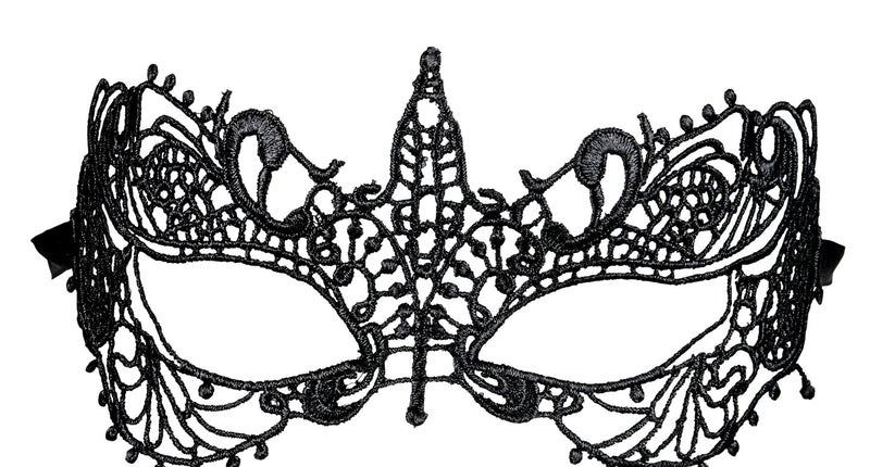e-carnavalskleding-SYK Zwarte kanten oogmaskers