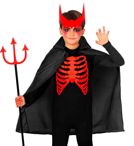 e-carnavalskleding-SYK Zwarte kindercape 60cm