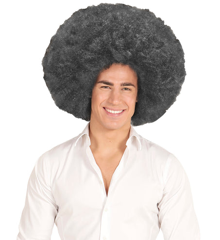 e-carnavalskleding-SYK Zwarte oversized Afro pruik