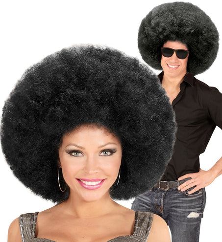 e-carnavalskleding-SYK Zwarte oversized Afro pruik