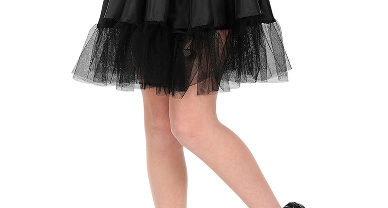 e-carnavalskleding-SYK Zwarte petticoat kind one size