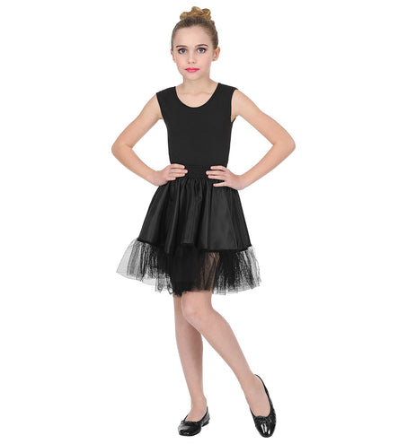 e-carnavalskleding-SYK Zwarte petticoat kind one size