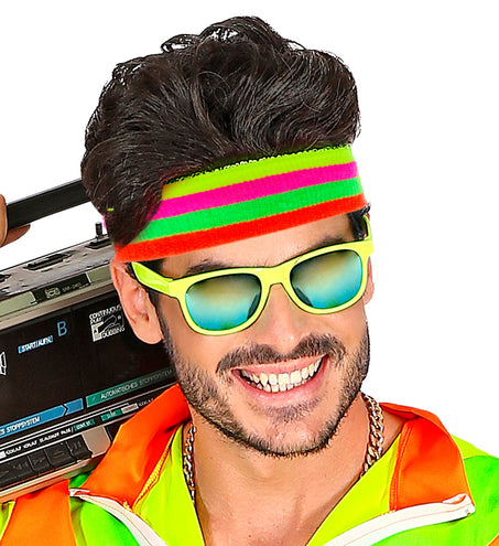 e-carnavalskleding-SYK Zweetband neon multikleur