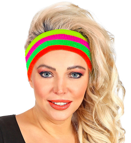 e-carnavalskleding-SYK Zweetband neon multikleur