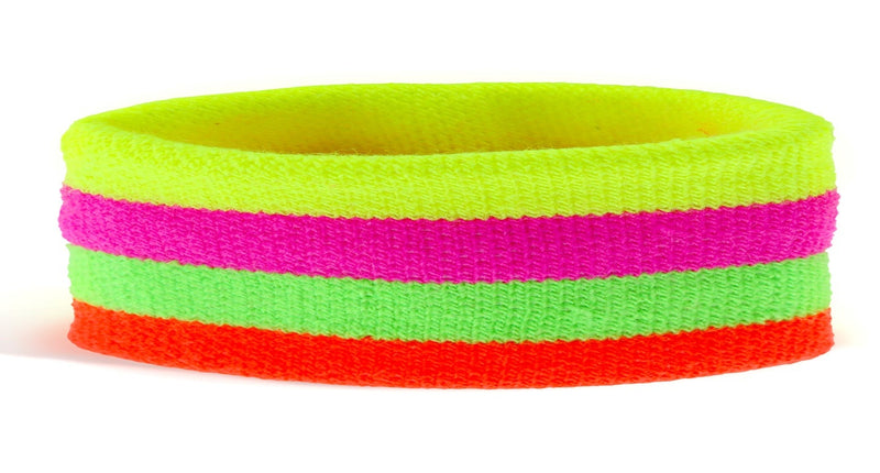 e-carnavalskleding-SYK Zweetband neon multikleur