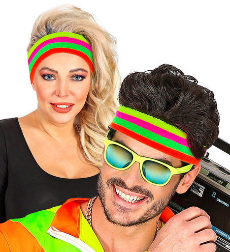 e-carnavalskleding-SYK Zweetband neon multikleur