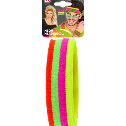 e-carnavalskleding-SYK Zweetband neon multikleur