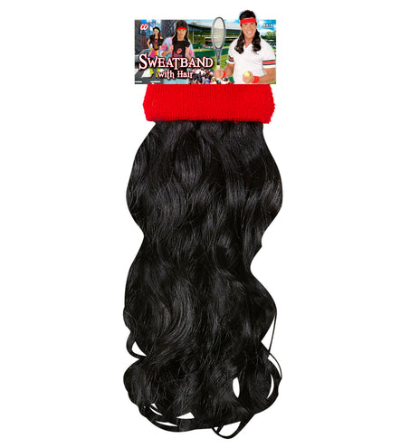 e-carnavalskleding-SYK Zweetband rood met haar