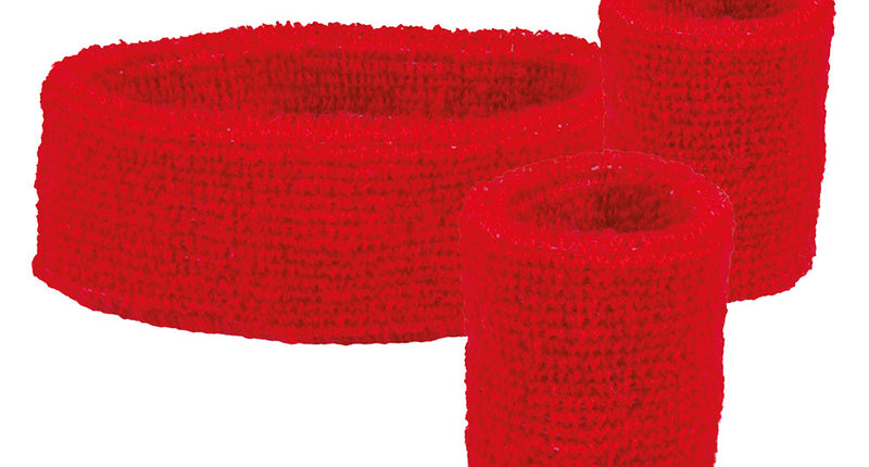 E-Carnavalskleding.nl 3 Zweetbandjes rood