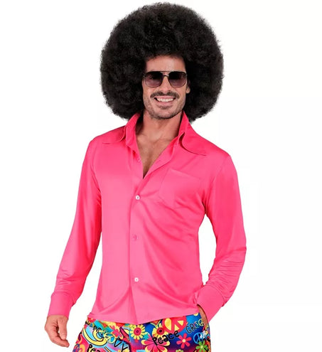 E-Carnavalskleding.nl 70's groovy heren shirt roze