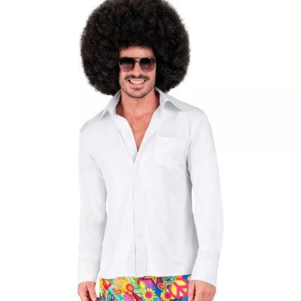 E-Carnavalskleding.nl 70's groovy heren shirt wit