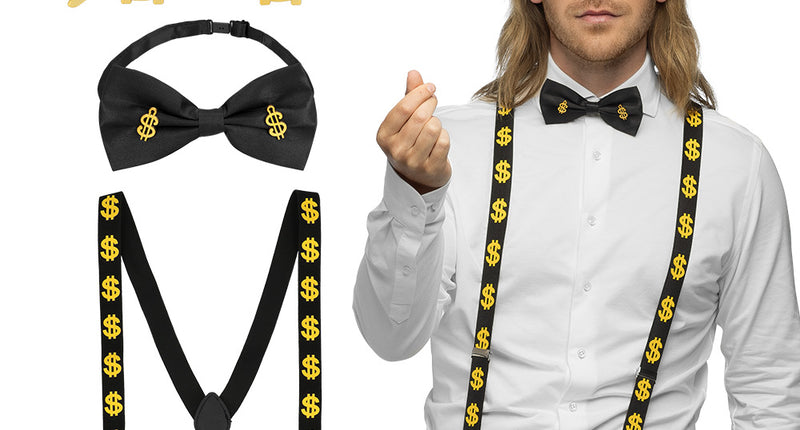E-Carnavalskleding.nl Accessoireset Dollar gangster rapper