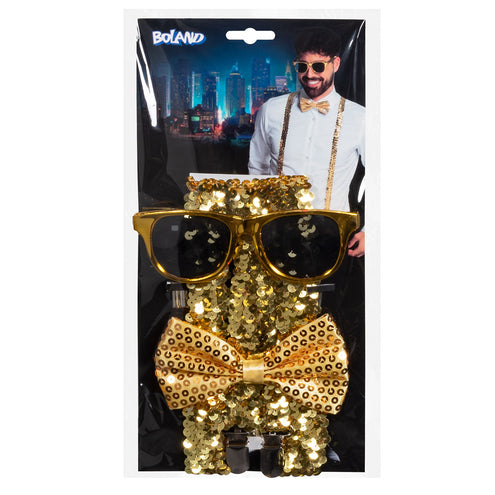 E-Carnavalskleding.nl Accessoireset goud