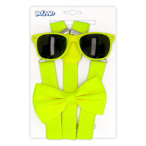 E-Carnavalskleding.nl Accessoireset neongeel