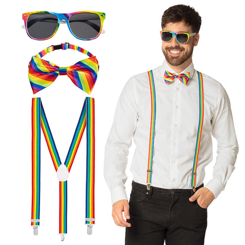 E-Carnavalskleding.nl Accessoireset regenboog