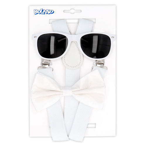 E-Carnavalskleding.nl Accessoireset wit